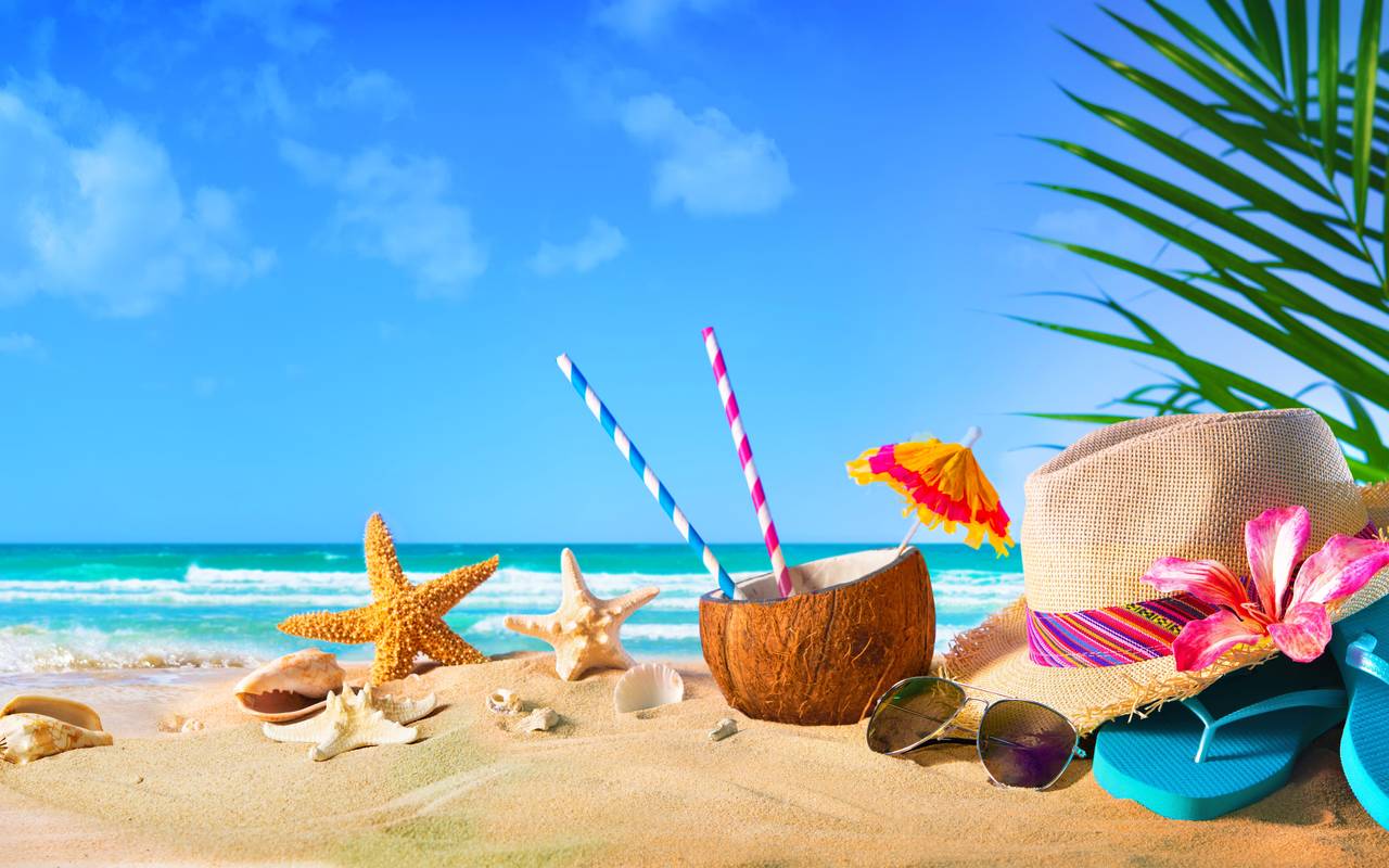 Beach, Strand, Cocktail