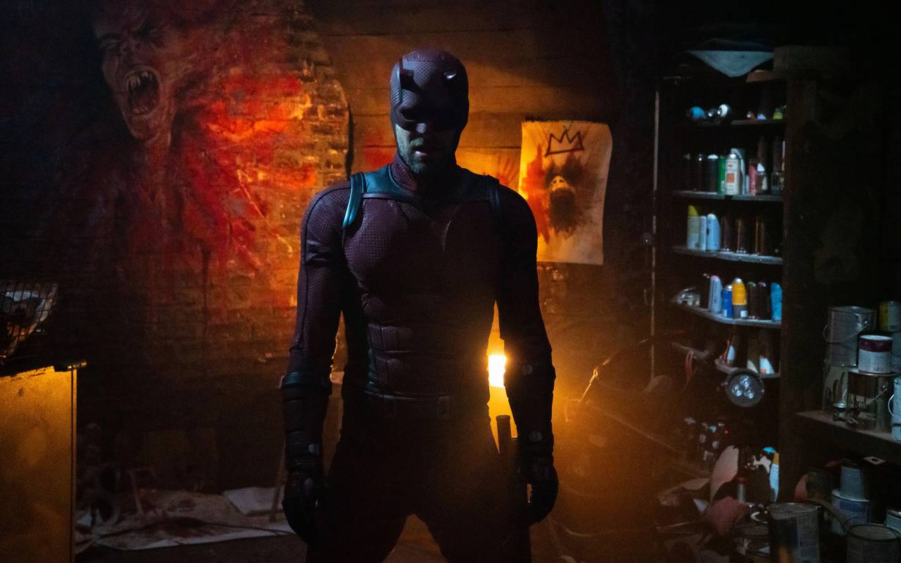 Der Daredevil in den Straßen von New York.
