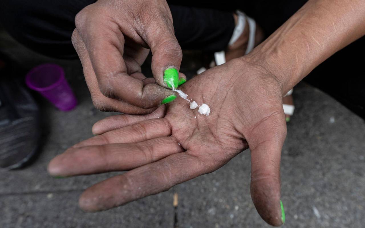 Offene Drogenszene im Bahnhofsviertel Frankfurt