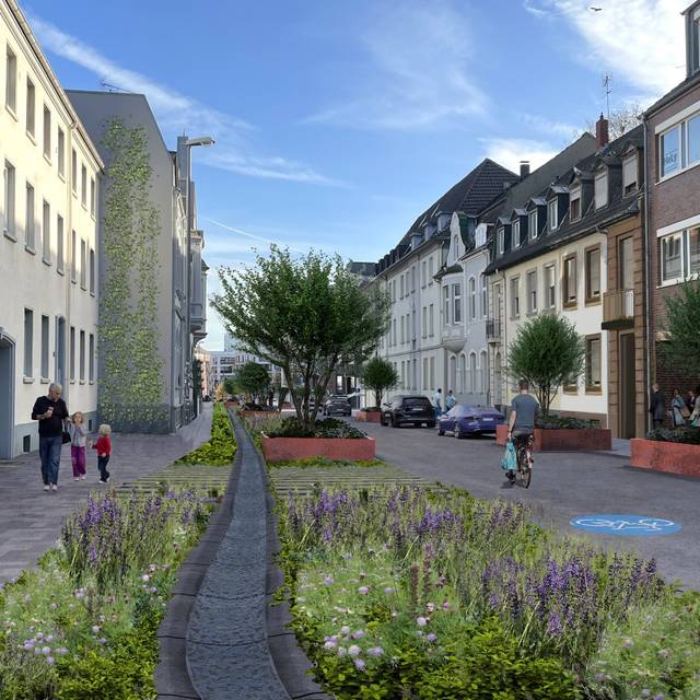 So soll die Lüpertzender Straße in Mönchengladbach in Zukunft aussehen.