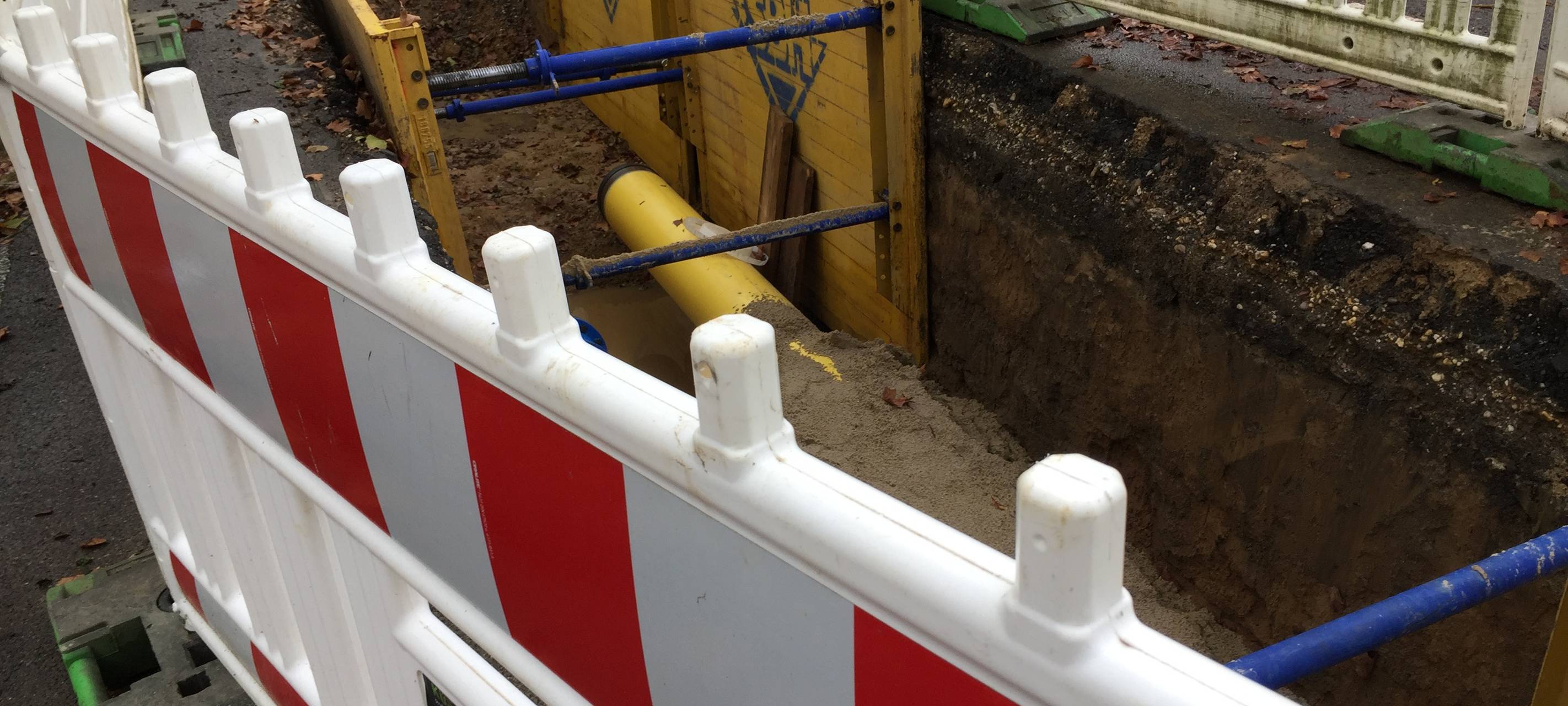 Neue Baustelle am Rennbahnweg