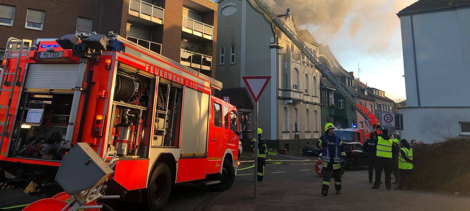 Brand auf der Parkstraße