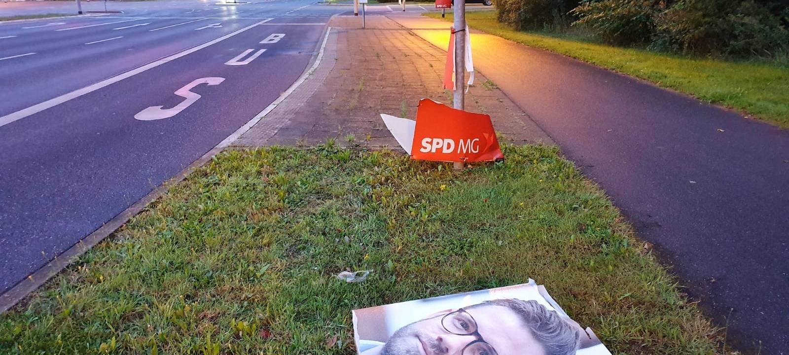 Wahlplakate: Vandalismusschäden