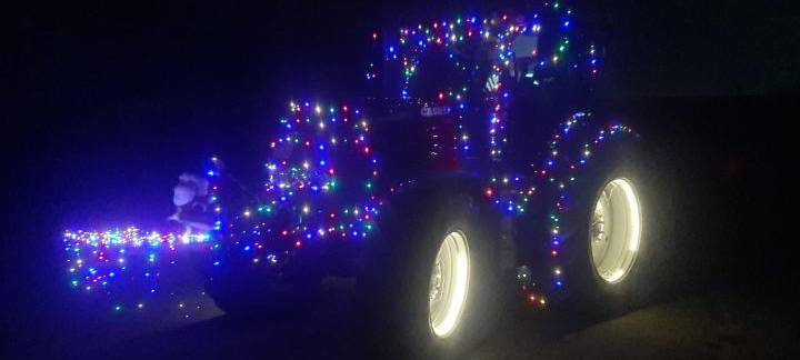 Lichterfahrt der Landwirte in Mönchengladbach