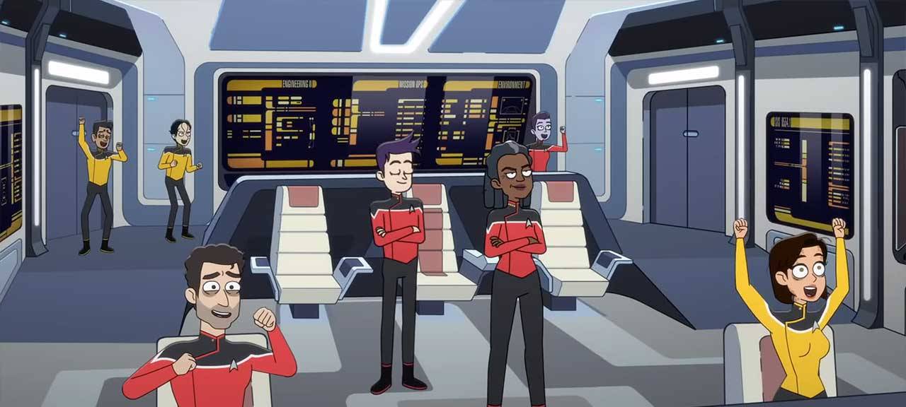 Chaos auf der Brücke.