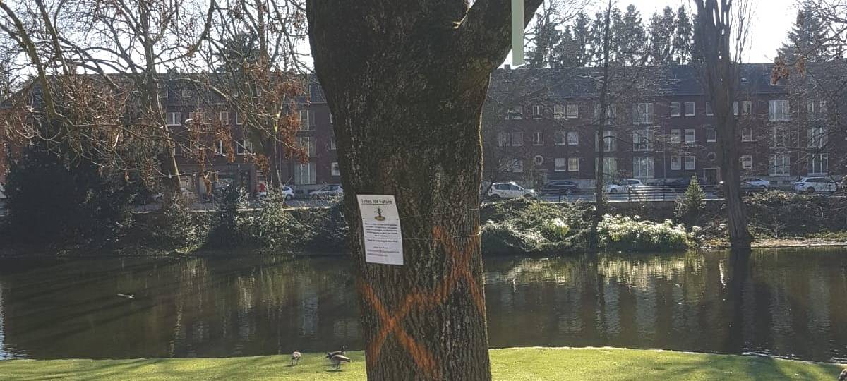 Protestaktion am Geropark