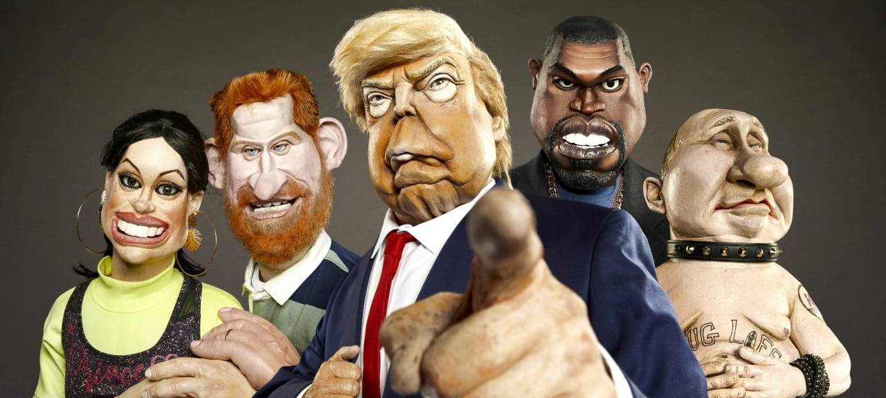 Donald und die Spitting Image Puppen...