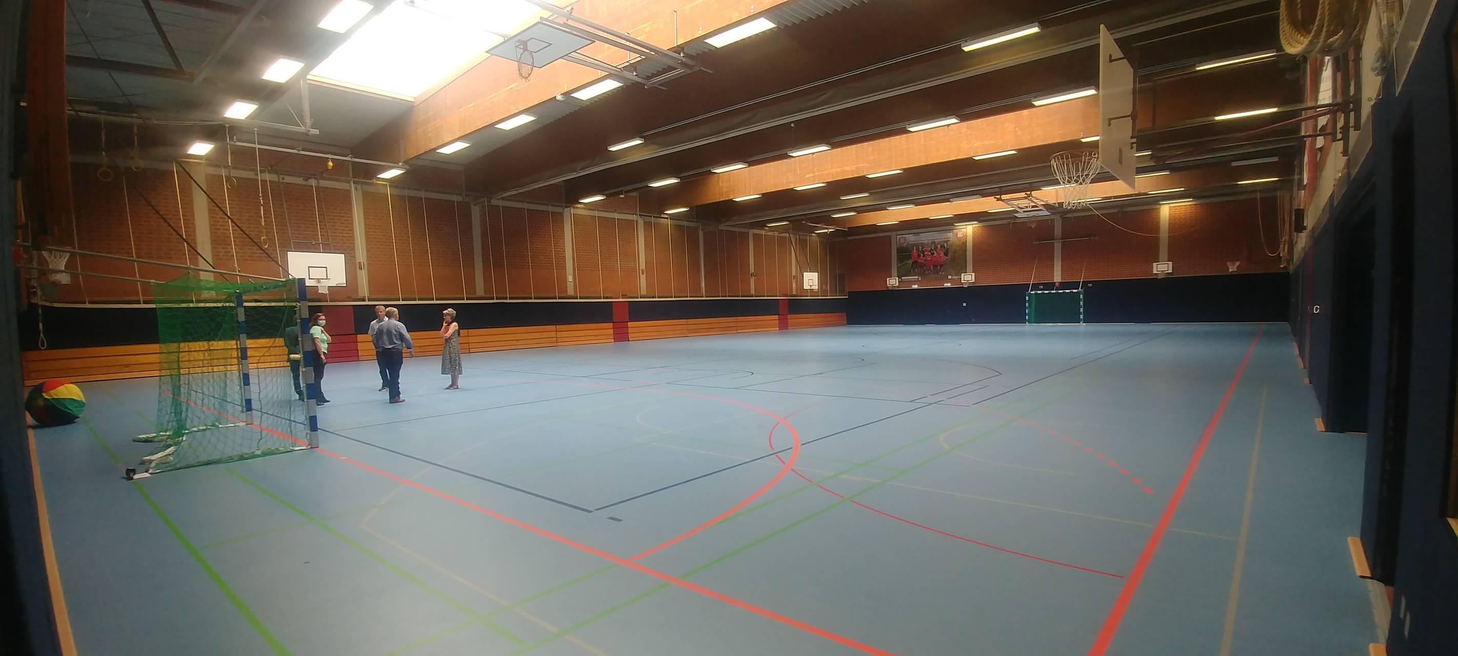 Frisch sanierte Sporthallen