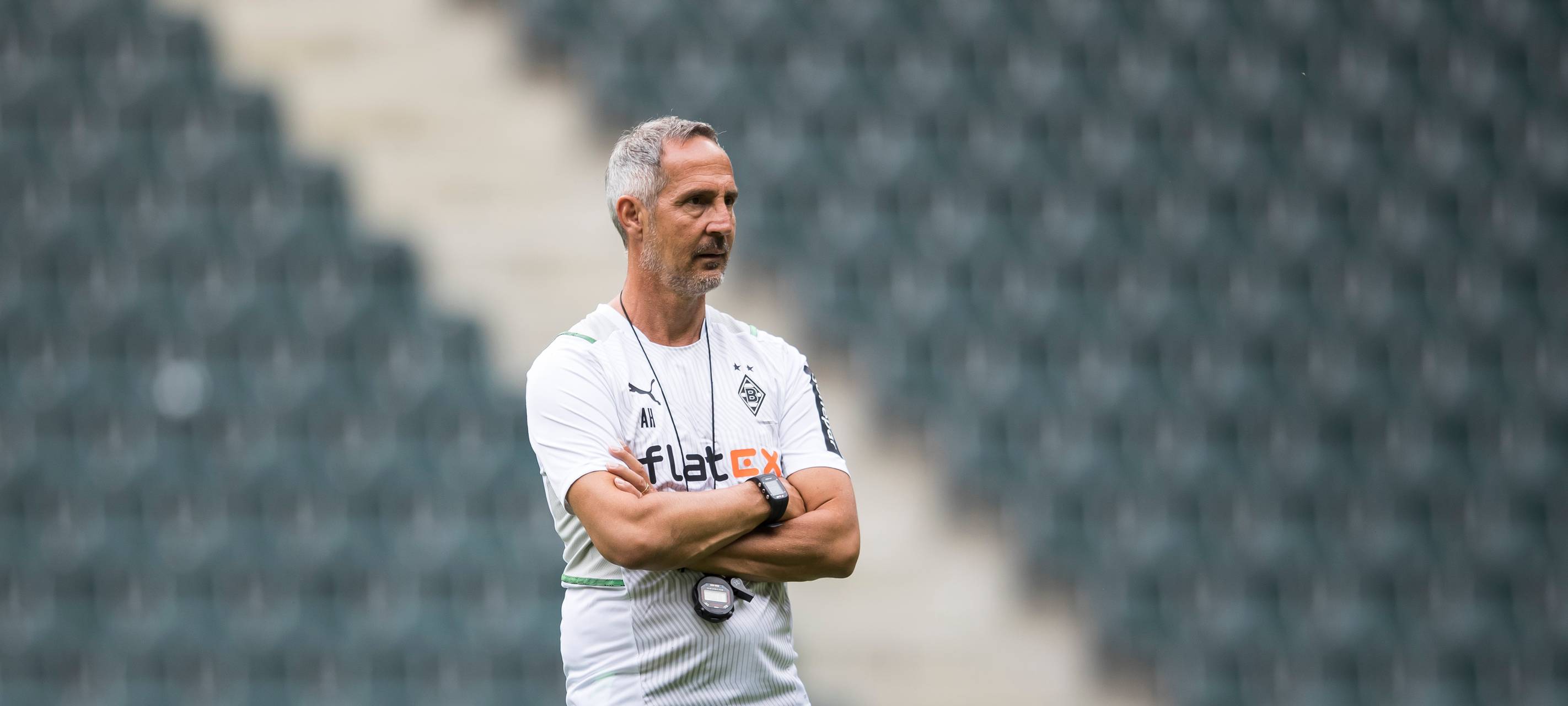 Adi Hütter ist zurück auf dem Trainingsplatz