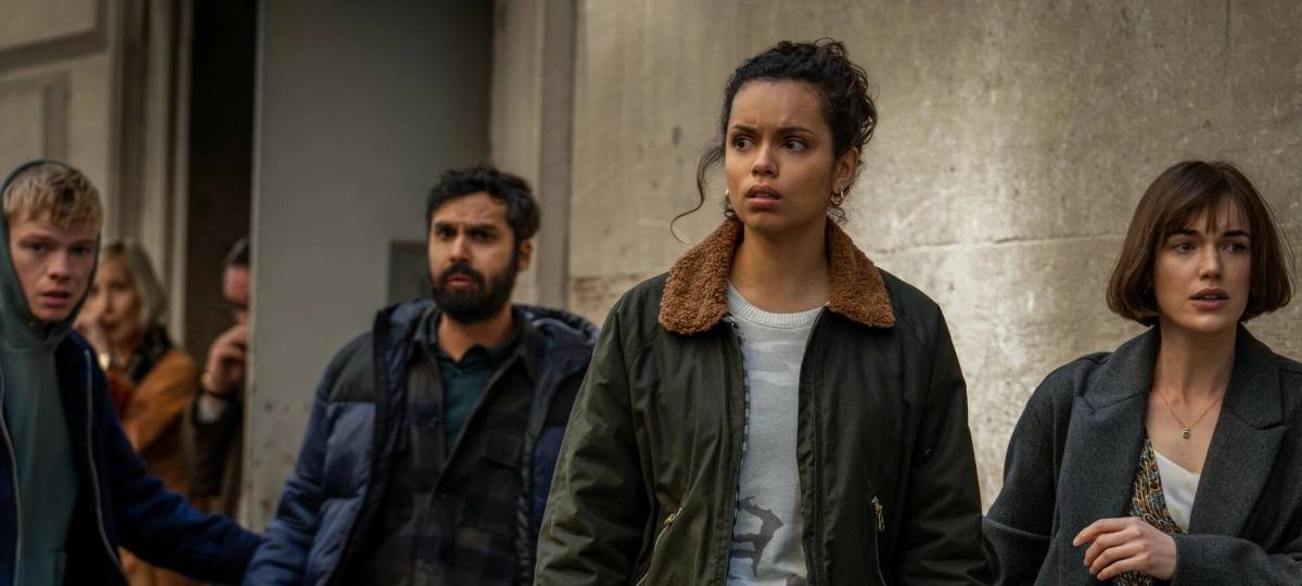 Die vier Briten auf der Flucht.