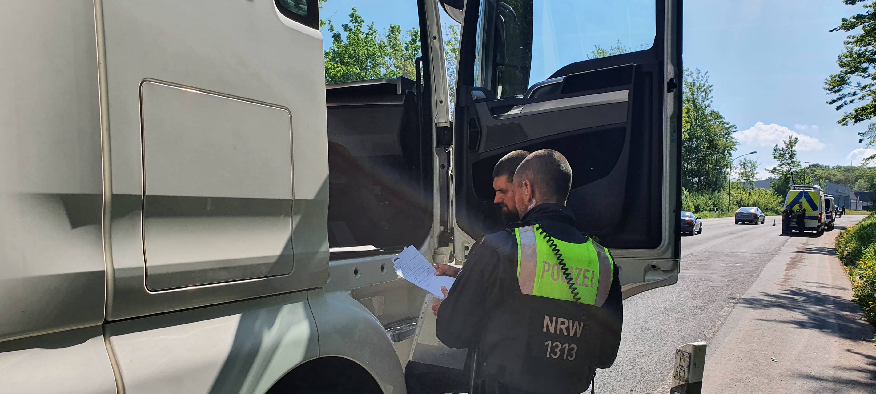 Grenzkontrolle an der niederländischen Grenze