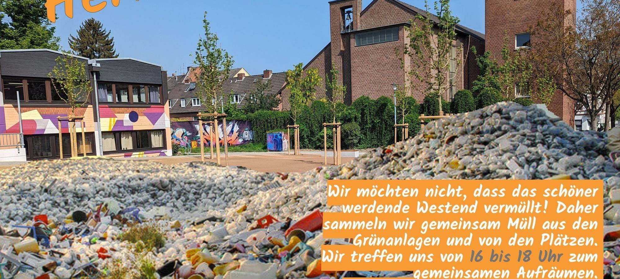 Herbstputz im Stadtteil Westend