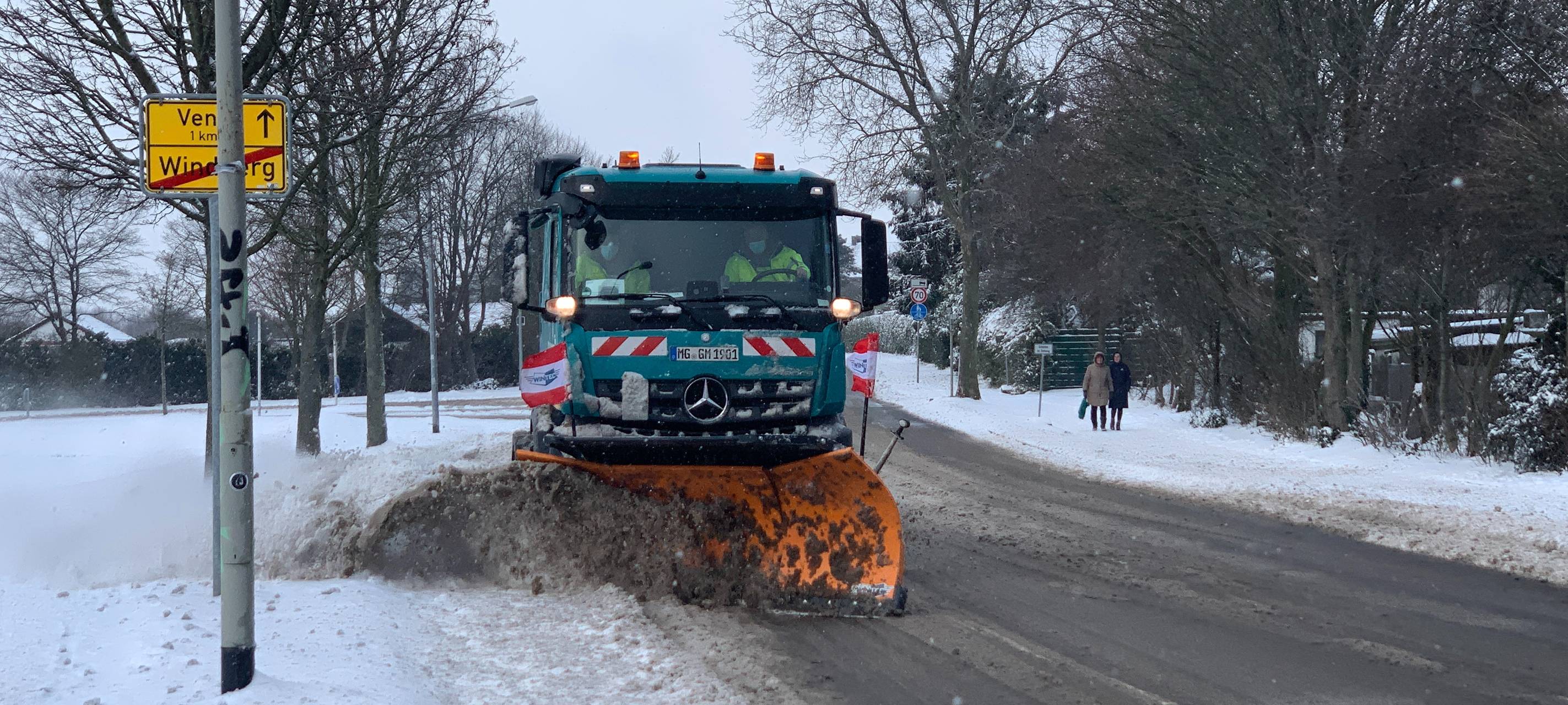 Schnee in MG - GEM in Dauerbereitschaft