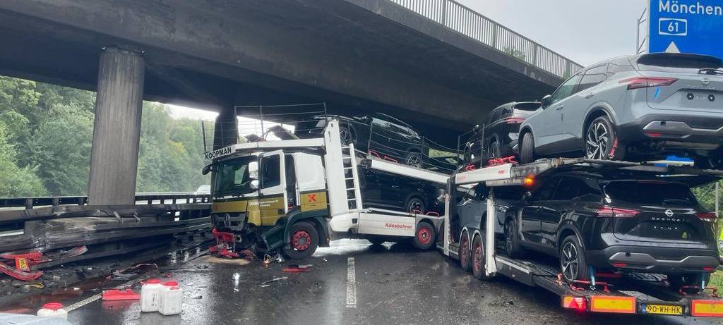 Unfall auf der A 61