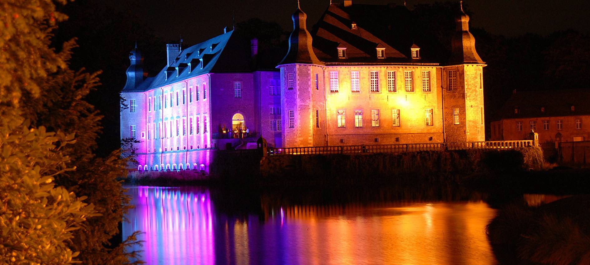 Lichtfestival am Schloss Dyck: Halbzeit