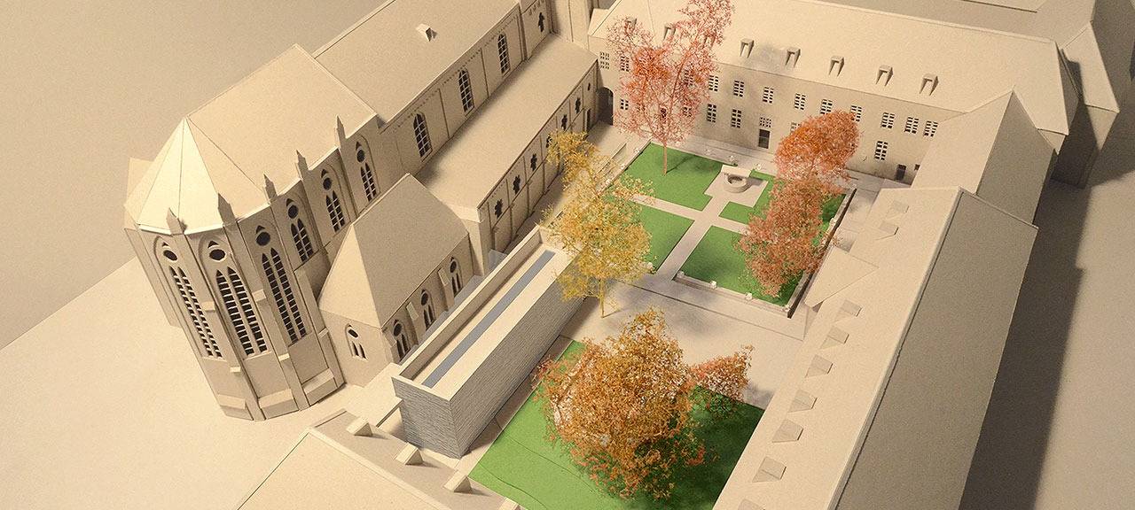 Brunnenhof am Gladbacher Münster wird neugestaltet
