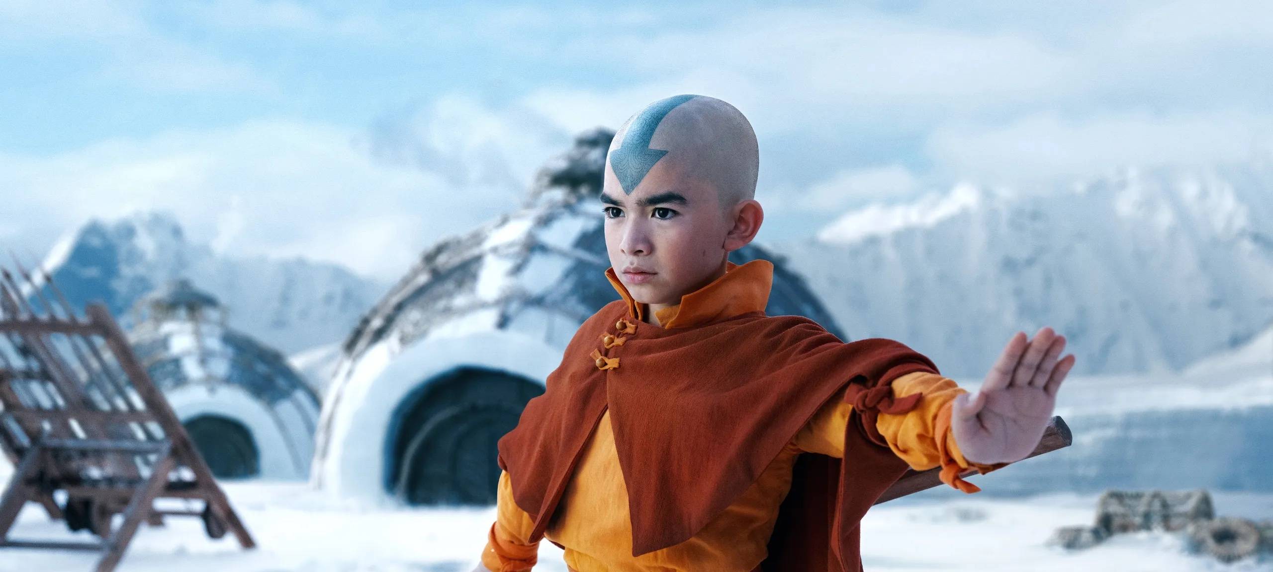 Aang beherrscht als Avatar die Elemente.