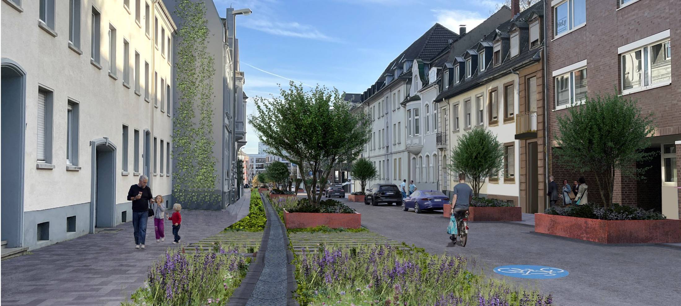 So soll die Lüpertzender Straße in Mönchengladbach in Zukunft aussehen.