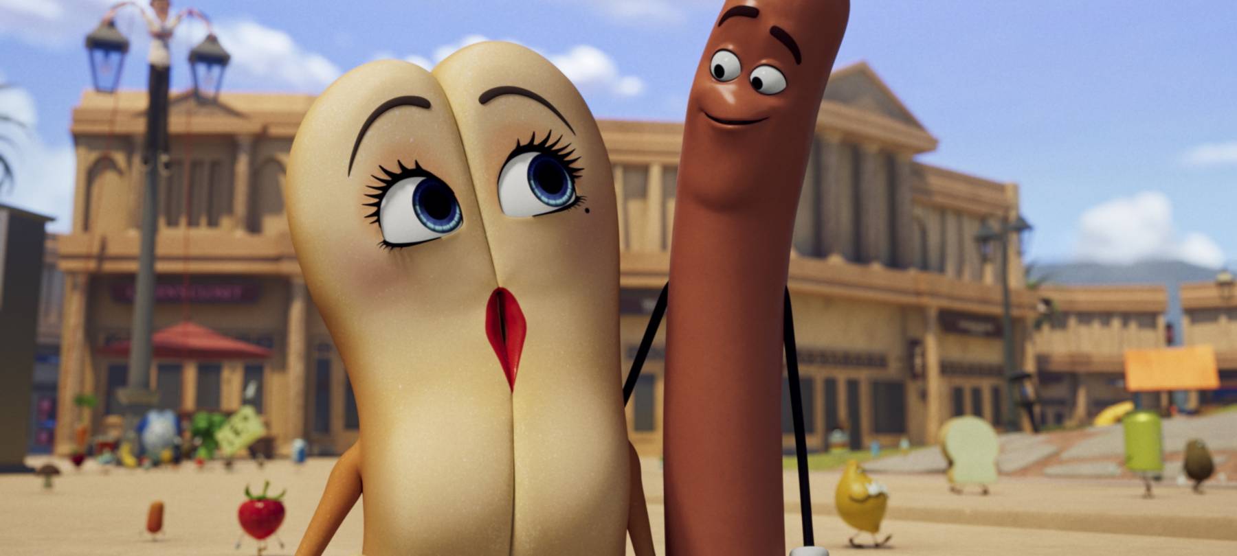 Frank und Brenda wollen raus aus dem Supermarkt.