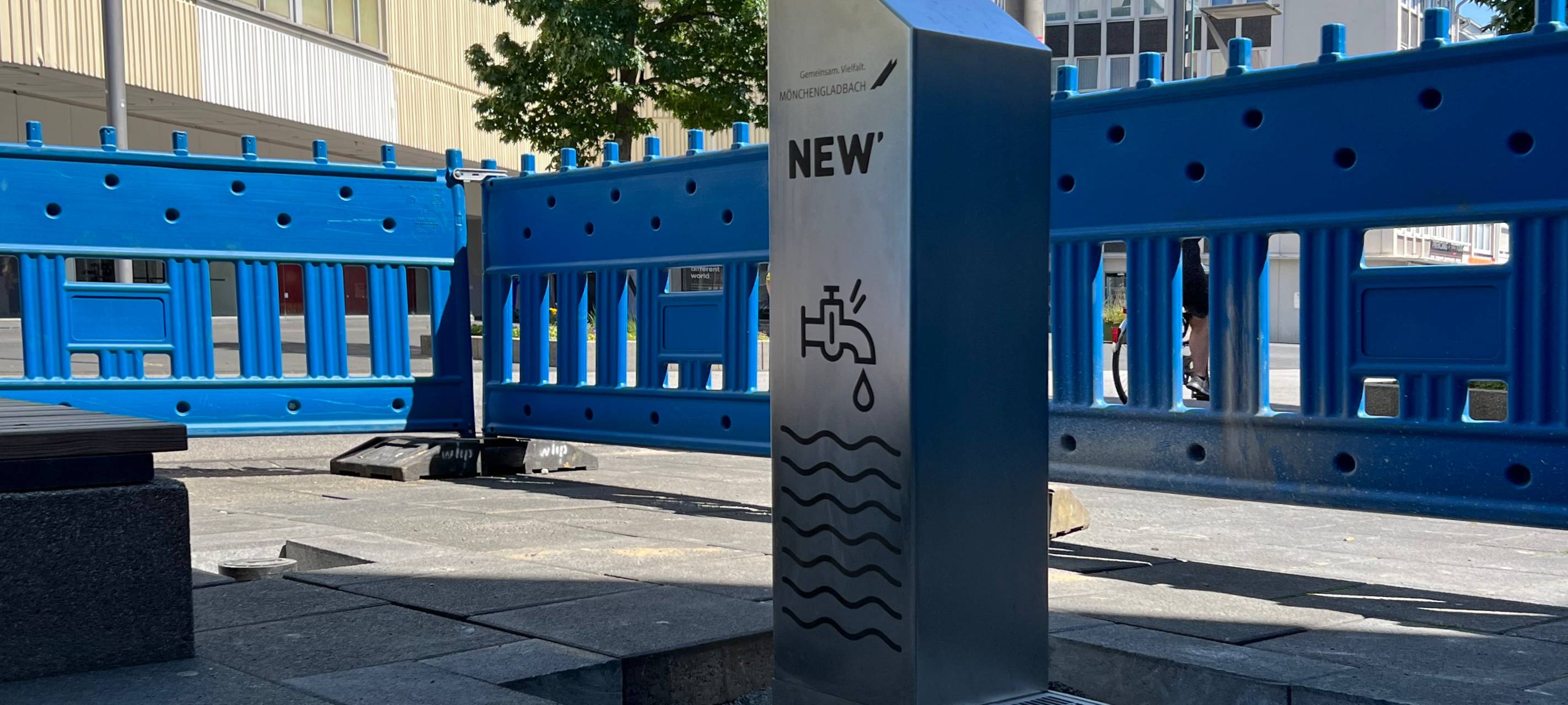 Erster Trinkwasserbrunnen in der Stadt aufgestellt