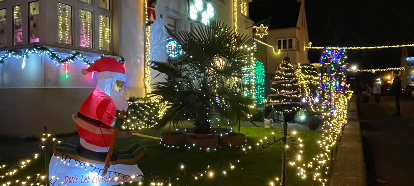 Weihnachtliche Stimmung in der Webersiedlung