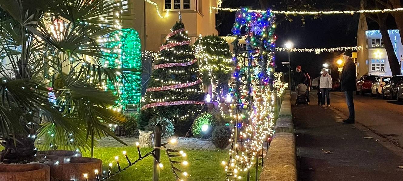 Weihnachtliche Stimmung in der Webersiedlung