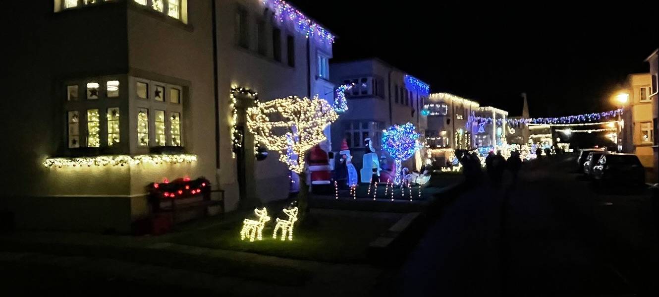 Weihnachtliche Stimmung in der Webersiedlung