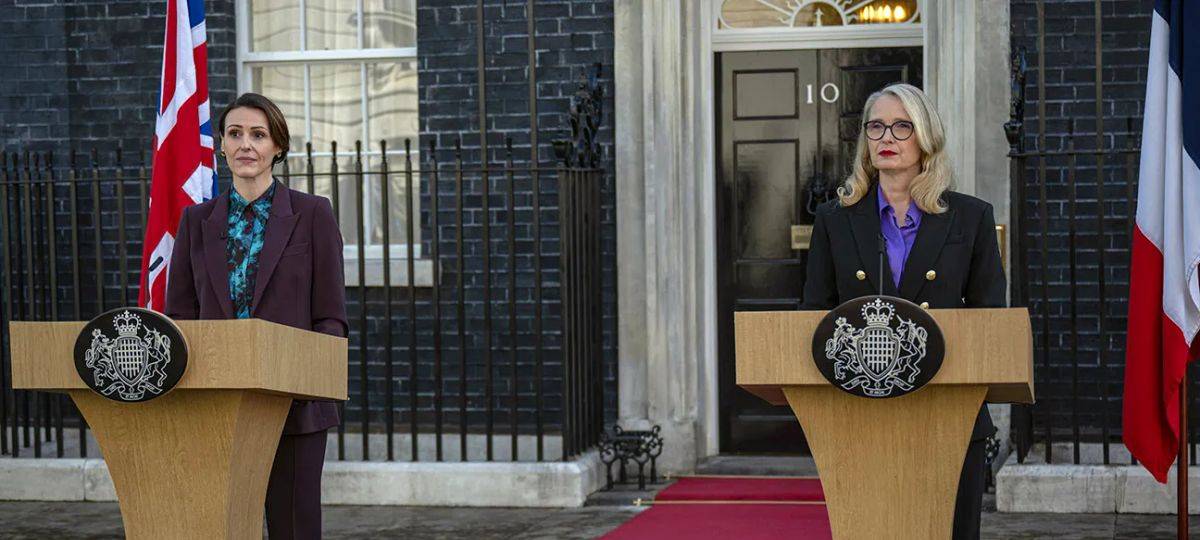 Die beiden Staatsoberhäupter geben eine Erklärung ab.