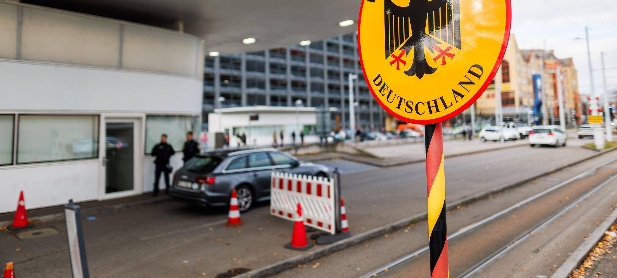 Grenzkontrolle an der Grenze zur Schweiz