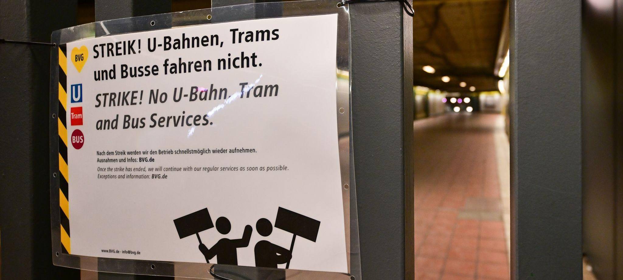 Verdi-Warnstreiks im Nahverkehr – Berlin