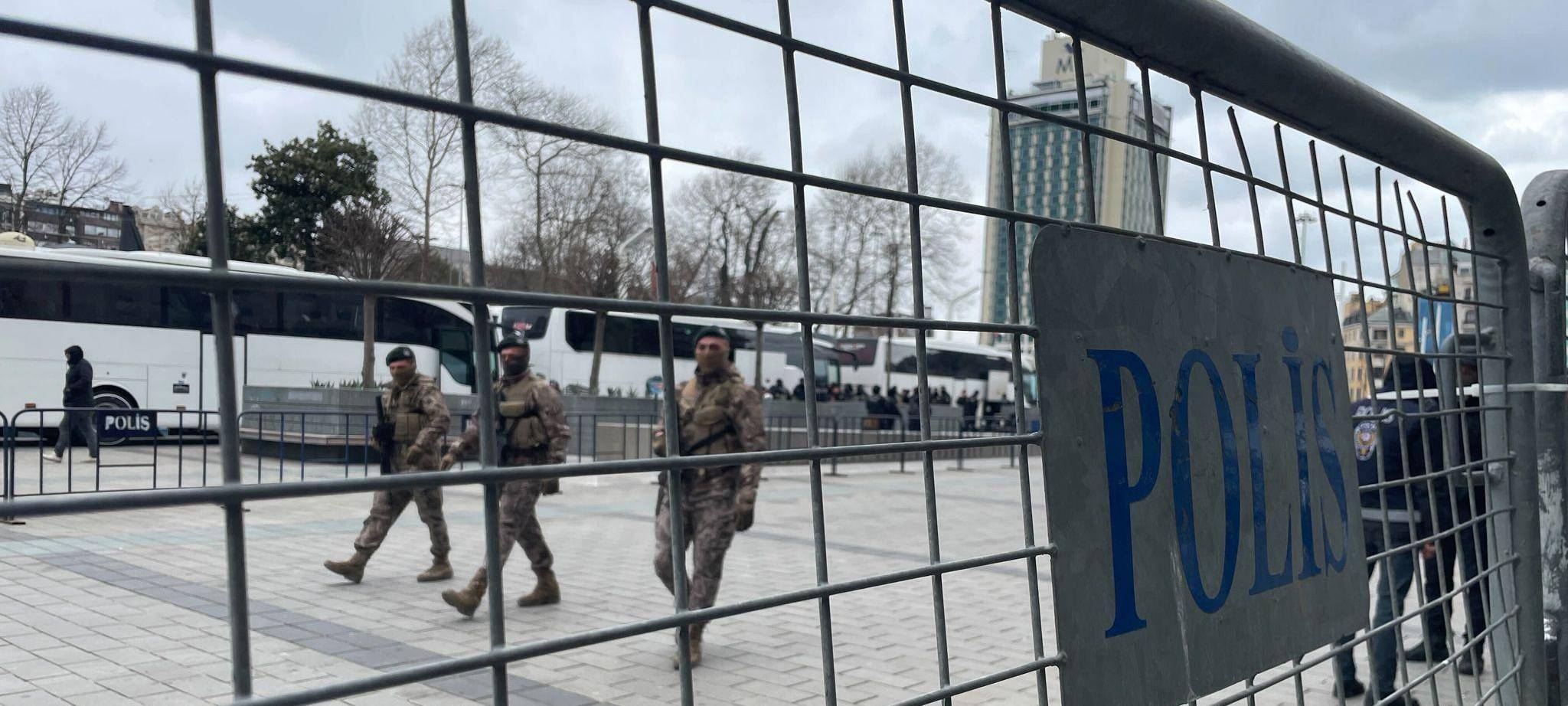 Polizeiabsperrung in Istanbul