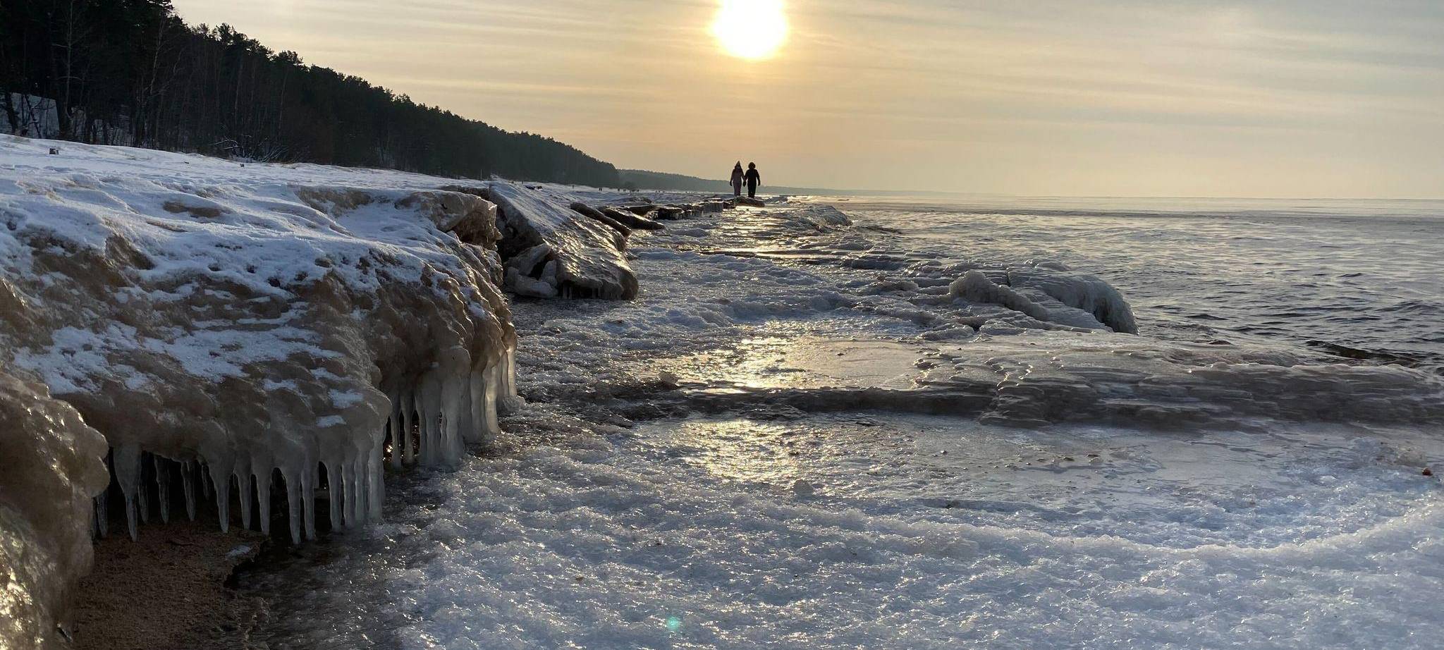 Winterwetter in Lettland