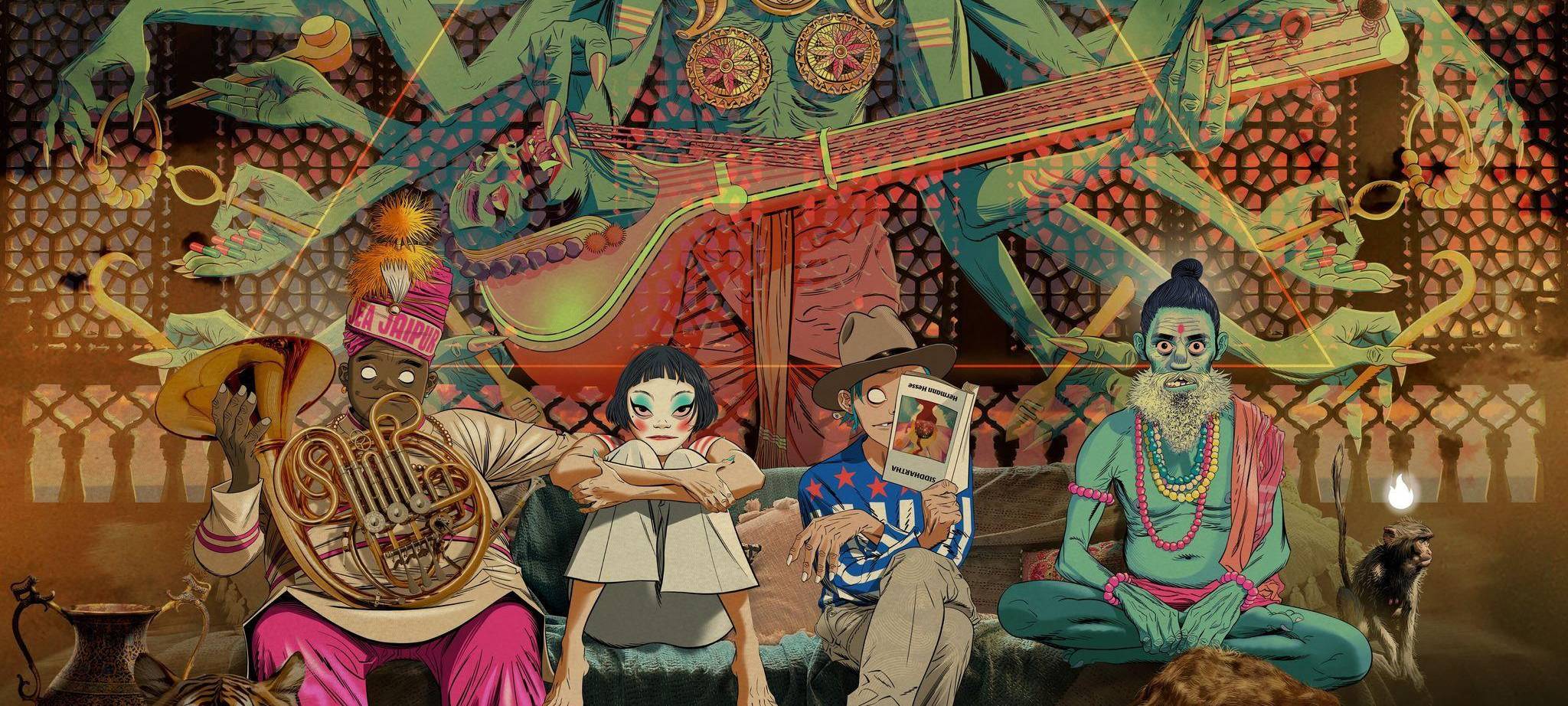 Gorillaz kündigen starbesetztes Album in fünf Sprachen an