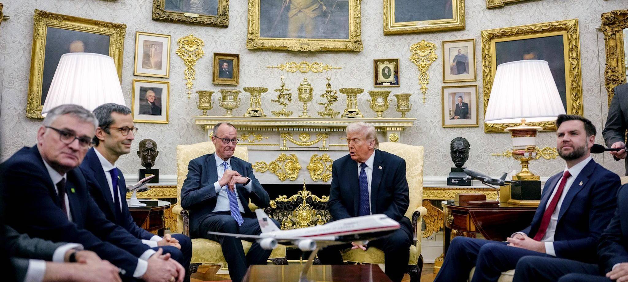 US-Präsident Trump empfängt Bundeskanzler Merz