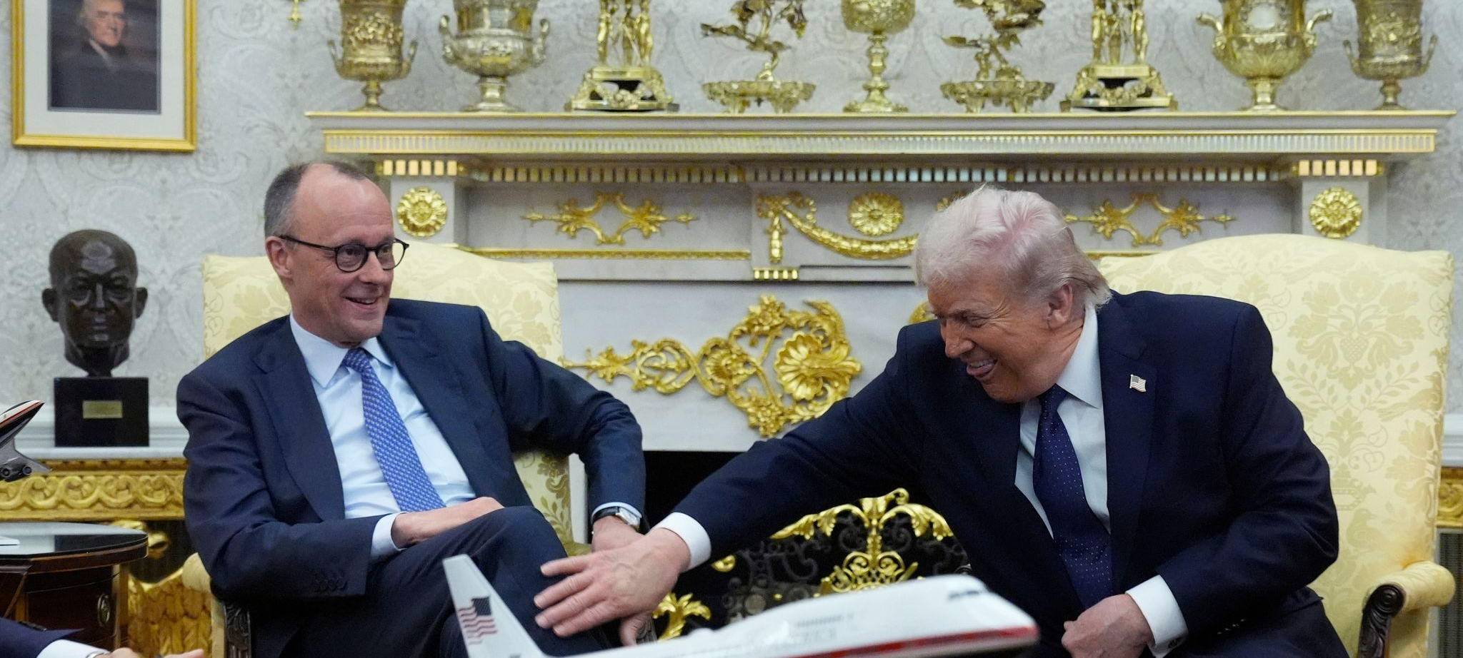 US-Präsident Trump empfängt Bundeskanzler Merz