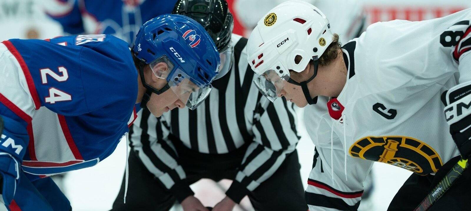 Auf dem Eis sind sie erbitterte Gegner.