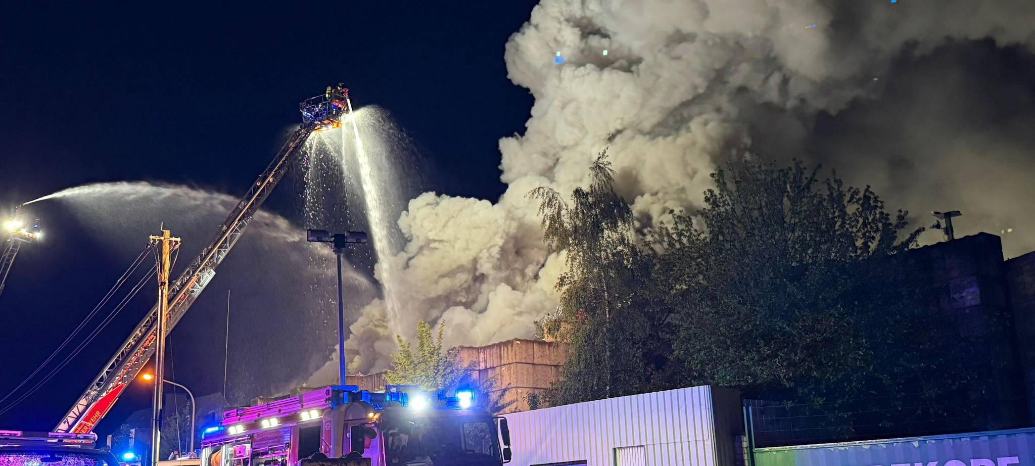 Brand auf Drekopf-Gelände in Neuwerk