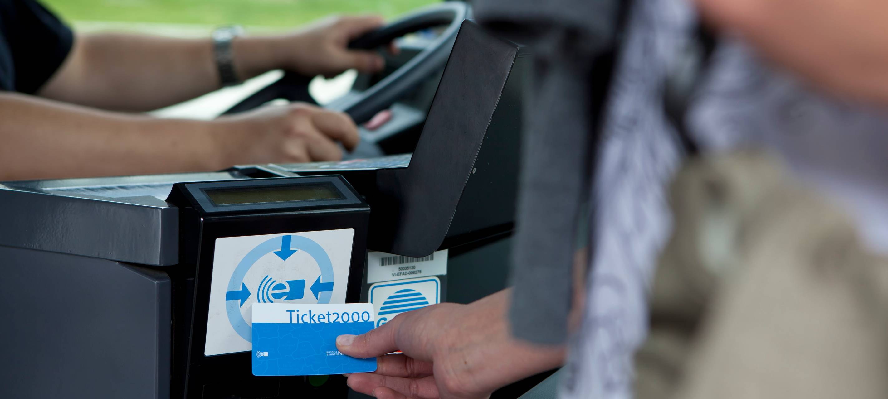 Fahrkartenkontrolle im Bus