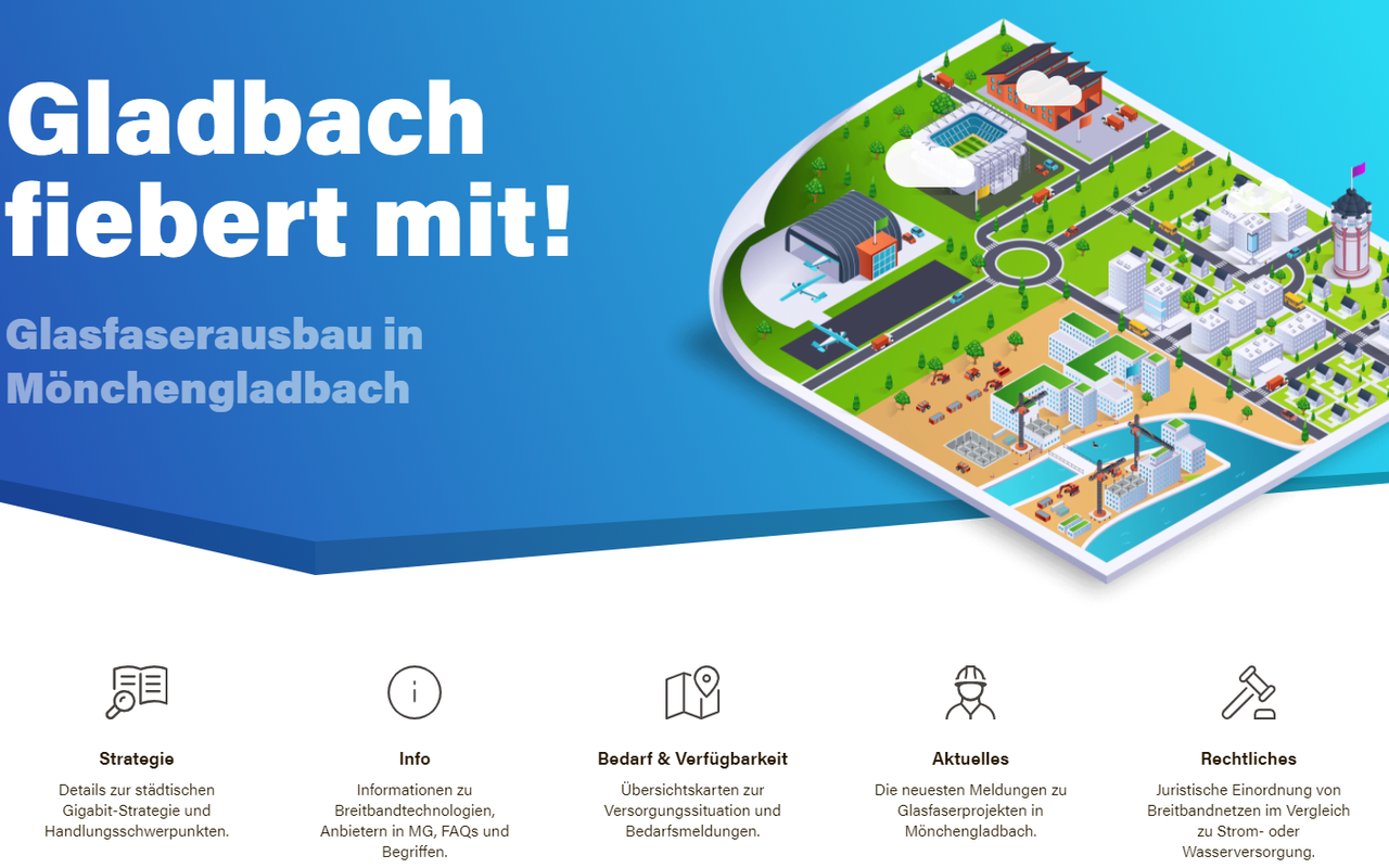 Glasfaserausbau kommt in Mönchengladbach gut voran - Radio 90.1 Glasfaserausbau kommt in Mönchengladbach gut voran - Radio 90.1