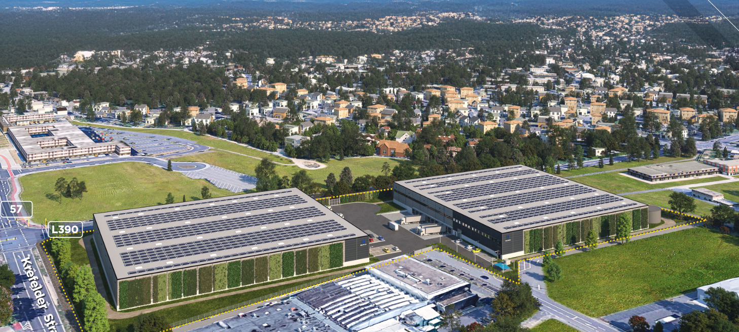 Neue Lagerhallen entstehen auf ehemaligem Real-Gelände