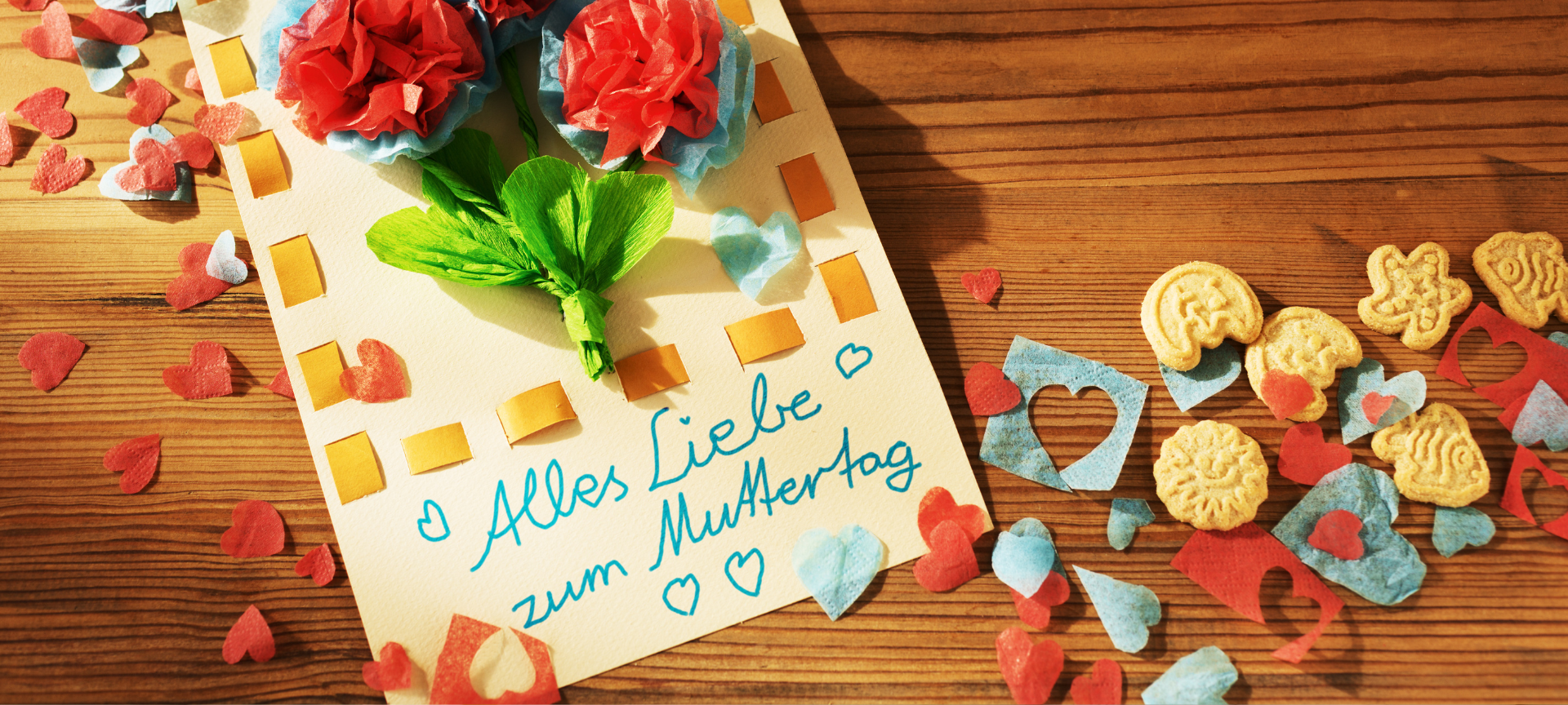 Geschenke zum Muttertag: eine selbstgebastelte Karte