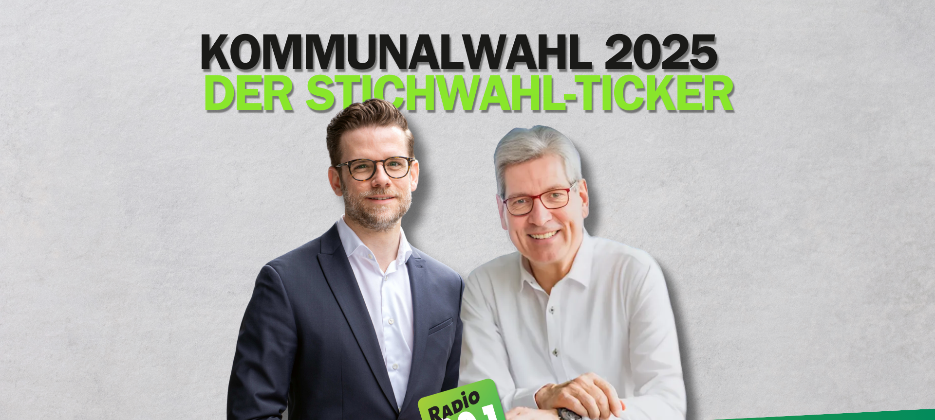 Kommunalwahl 2025 - Der Stichwahl-Ticker