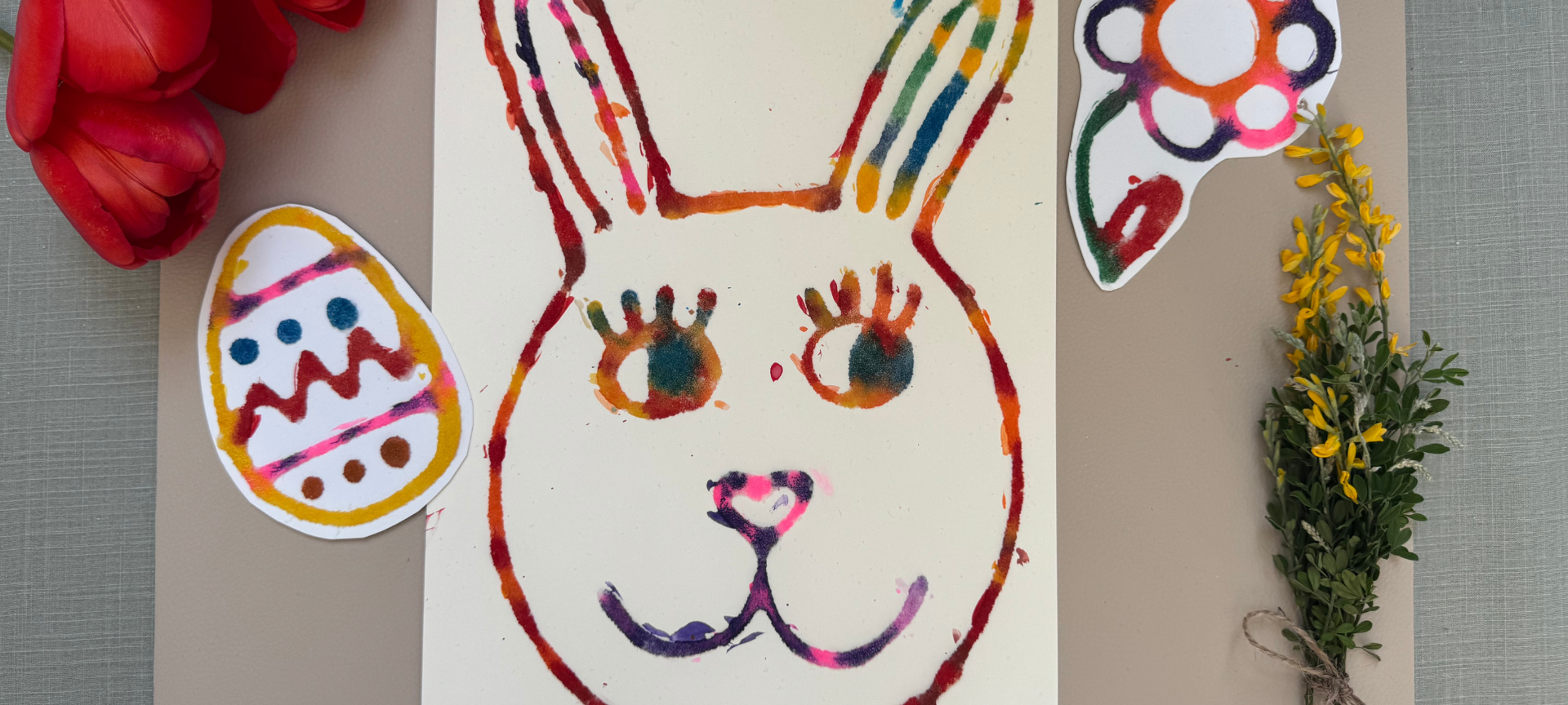 Bastelideen für Ostern: Salzbilder