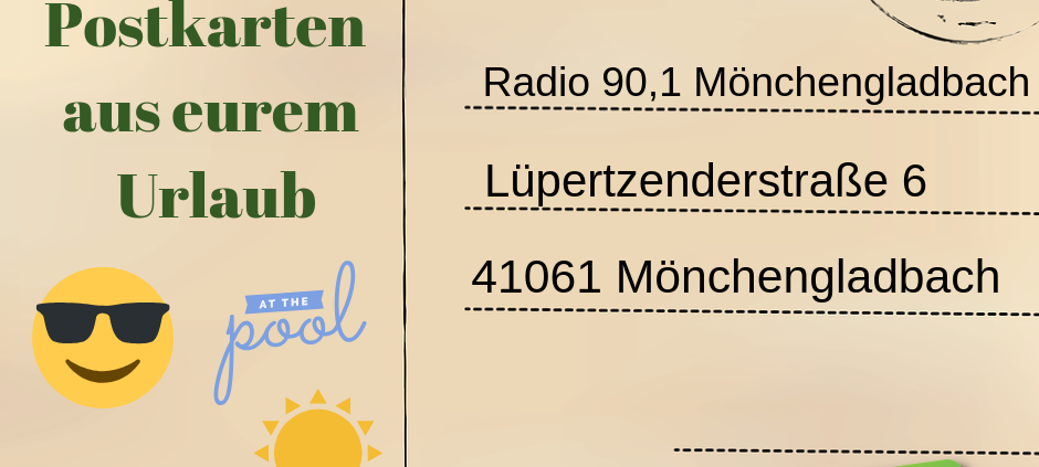 Schickt uns Postkarten aus dem Urlaub