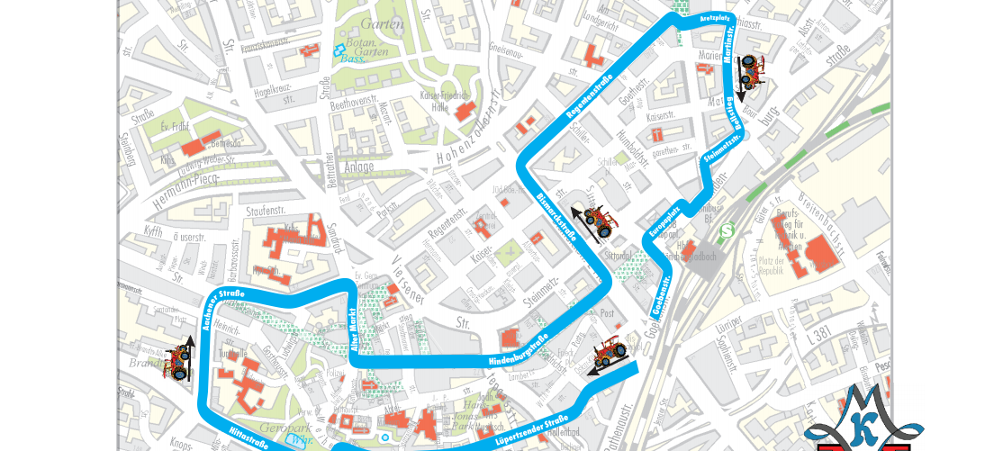 Sperrungen zum VDZ morgen