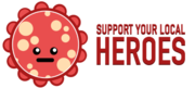 Logo Support your local heroes
