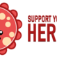 Logo Support your local heroes